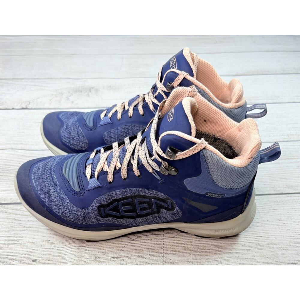 KEEN Women’s Terradora Flex Waterproof Hiking Trail Boots Blue Pink Size 8 - Picture 2 of 8